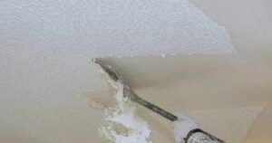 Popcorn ceiling removal in a Gilbert AZ home